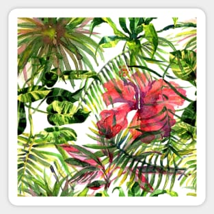 Palm Leaves seamless pattern Sticker